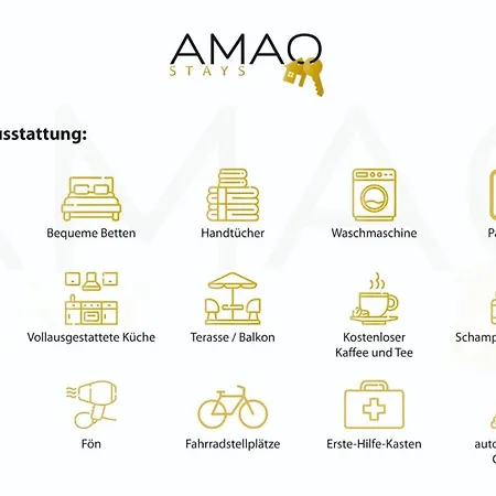 Amao-brown I Exklusives City-apartment I 85qm I Privatparkplatz & Komfort I King-size Bed *