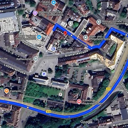 Amao-brown I Exklusives City-apartment I 85qm I Privatparkplatz & Komfort I King-size Bed Lahr (Baden-Wurttemberg)